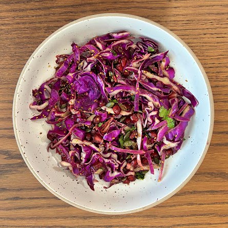 Red Cabbage, Pomegranate & Toasted Seed Salad