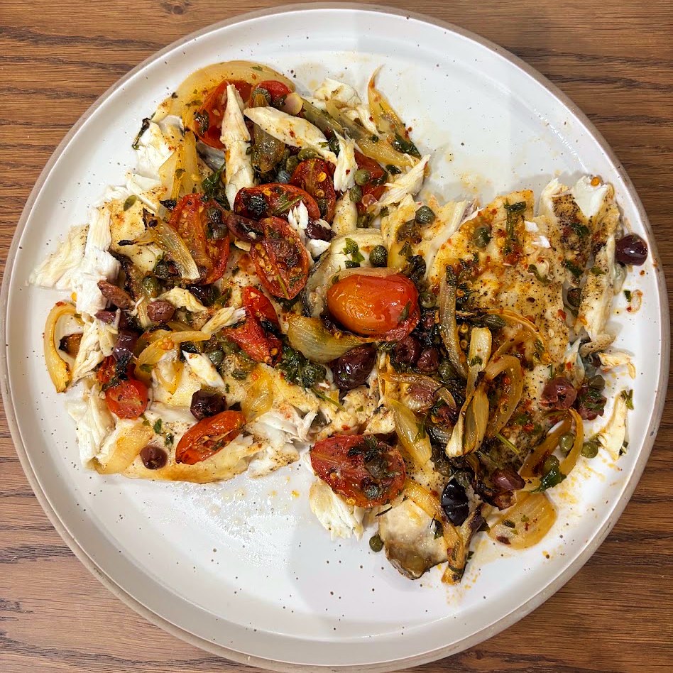 Sicilian-Style Sea Bass